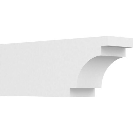 Ekena Millwork Standard Mediterranean Architectural Grade PVC Rafter Tail, 4"W X 6"H X 16"L RFTP04X06X16MED